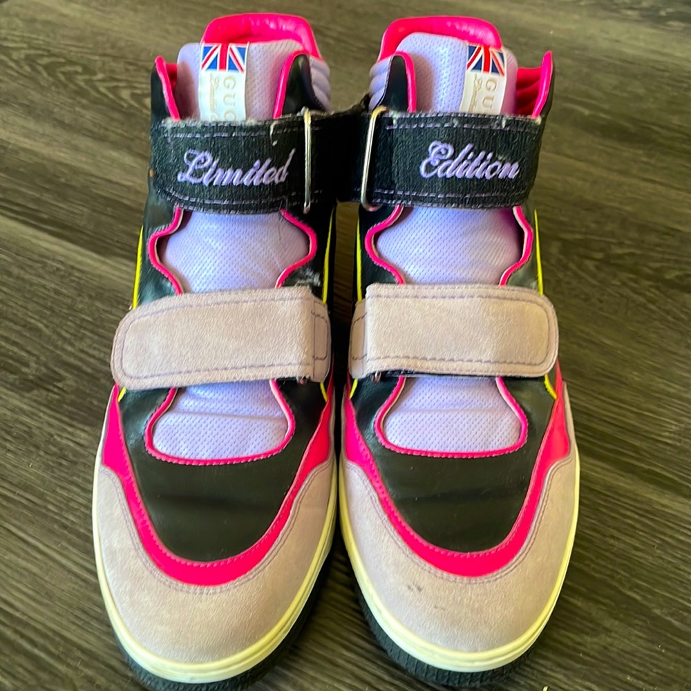 Extremely Unique Gucci London Limited Edition High Tops.